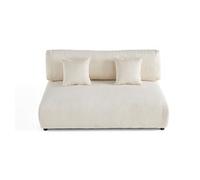 Garance - module d'assise 3 places - en velours côtelé - Beige