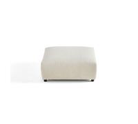 Garance - pouf modulable - en velours côtelé - Beige