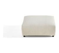 Garance - pouf modulable - en velours côtelé - Beige