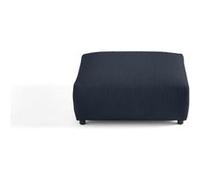 Garance - pouf modulable - en velours côtelé - Bleu nuit