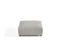 Garance - pouf modulable - en velours côtelé - Gris clair