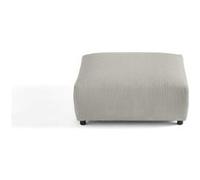 Garance - pouf modulable - en velours côtelé - Gris clair Gris clair G