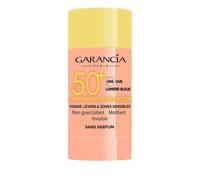 Stick solaire - GARANCIA - Invisible SPF50 - 15 Grammes - Protection UV - Anti-lumière bleue