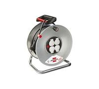 Brennenstuhl 25m H05VV-F 3G1,5 multiprise 4 sortie(s) CA Noir, Rouge, Argent, Blanc