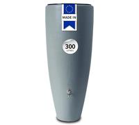 GARANTIA 2en1 Recuperateur d Eau de Pluie 300L Gris - Cuve décorative avec bac à Plantes intégré - Réservoir Robuste de récupération d’Eau pour Jardin et terrasse