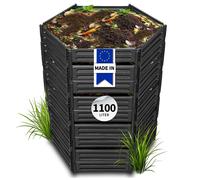 GARANTIA AIR-KING composteur emboîtable 1 100 litres noir