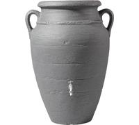 GARANTIA ANTIK Récupérateur d'eau de pluie, 360 l, granite foncé, amphore, réservoir d'eau, tonneau d'eau de pluie, tonneau, réservoir d'eau de pluie, tonneau d'eau de jardin, tonneau d'eau de pluie
