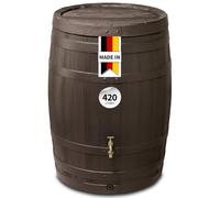 GARANTIA BARRICA Réservoir de pluie 420 l Aspect bois rustique Marron