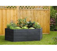 2 carrés potager avec 2 sets d'extension Graf 995212 gris G
