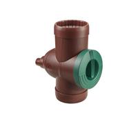GARANTIA Collecteur d'eau de pluie Inox DN 68-100, marron incl. une cartouche de filtration