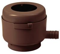 GARANTIA Collecteur Filtrant Eco, brun, Filtre pour Tuyau de Descente de 70 à 100 mm, Collecte et Filtration de l'Eau de Pluie, Prévention des Débris et Système Anti-Débordement