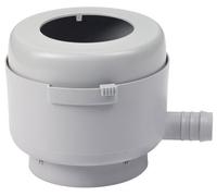 GARANTIA Collecteur Filtrant Eco, gris, Filtre de descente d’eau de pluie haute performance, Compatible descentes DN 70 - DN 100, Protection contre débordement, Mode été/hiver