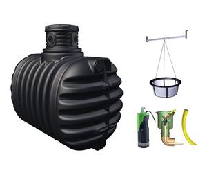 Garantia Cuve Enterrée Kit Récupérateur d'Eau Compact Confort 4Rain 2650 L - 295311