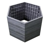 Garantia Ergo Jardinière surélevée en Bois L 75 cm, avec système d'économie d'eau Flora, Jardinière surélevée pour Jardin, Grande jardinière, bac à Fleurs, bac à Fleurs extérieur