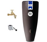 Garantia Récupérateur d'eau 2 en 1 300 L - bac à fleurs amovible - Moka