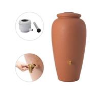 GARANTIA Kit Réservoir Amphore 240 L, terre cuite incl. robinet en laiton et raccord de descente