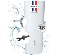 Récupérateur d'eau de pluie 2 en 1 Color 350L avec bac à fleur - Blanc - Garantia