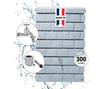 GARANTIA Kit Réservoir mural ROCKY Junior 300 L gris clair avec robinet chromé et collecteur Eco gris