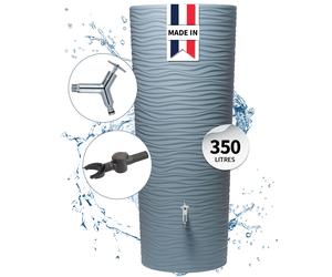GARANTIA Kit Réservoir NATURA 2en1 350 L océan avec robinet Design chromé, bac à plantes intégré et collecteur Speedy
