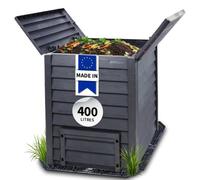 Composteur Thermo-Wood 400 L brun + grille de fond.