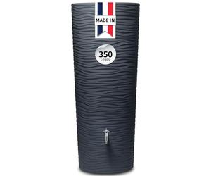 GARANTIA Natura 2en1 Recuperateur d Eau de Pluie 350L Graphite avec bac Plantes intégré - Recuperateur Eau de Pluie, Récupérateur Eau de Pluie, Reservoir Eau, Cuve Eau de Pluie, Récupérateur d'eau