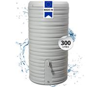 GARANTIA NORDIC 2in1 récupérateur d'eau de pluie 300 L, gris pierre incl. bac de plantation