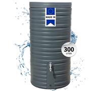 GARANTIA NORDIC récupérateur d'eau de pluie 300 L, gris graphite Avec couvercle