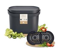 GARANTIA NOVA seau à compost 8 litres gris graphite