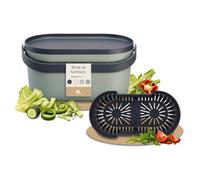 GARANTIA NOVA seau à biodéchets 5 litres agave / gris graphite