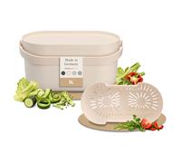 GARANTIA NOVA seau à biodéchets 5 litres beige sable
