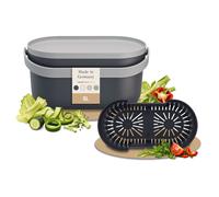 GARANTIA NOVA seau à biodéchets 5 litres gris graphite / gris pierre