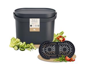 GARANTIA NOVA seau à compost 8 litres gris graphite