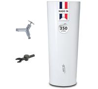 Garantia Récupérateur d'eau de pluie Color 350L avec bac à fleur Blanc