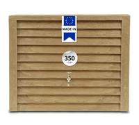 GARANTIA Récupérateur d’Eau de Pluie Mural 350L Bois Clair | Woody, Cuve décorative Robuste, Réservoir Design, Jardin, terrasse et extérieur