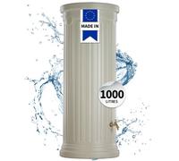 GARANTIA Réservoir Colonne romaine 1000L sable, Collecteur d'Eau de Pluie Design Classique, Récupérateur d'Eau avec Capacité XXL, Réservoir Extérieur en Plastique Recyclé, Résistant aux UV