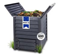 GARANTIA THERMO-WOOD Composteur 600 L brun anthracite, en Carton