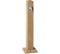GARANTIA WOOD borne d'eau bois clair avec robinet de soutirage chromé