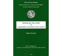 Garantie des vices cachés et responsabilité contractuelle de droit commun - Paul Coeffard - Lgdj - broché - Etude