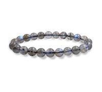 Garaulion Bracelet Labradorite Pierres Naturelles, 8mm, Pochette Rangement Offerte, Guide d'utilisation,Plusieurs choix disponibles, Marque Francaise[SATISFAIT OU REMBOURSE] (Labradorite)