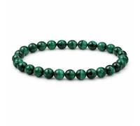 Garaulion Bracelet Malachite 6 mm - Pierre Naturelle - Transformation & Protection - Bijou Discret et Élégant - Homme Femme - Marque Française