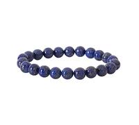 Garaulion Bracelet Pierre Précieuse Naturelle 8mm Lapis Lazuli, Bijoux Perles Boule Homme Femme Couple,Cadeau Papa Maman(Lapis-Lazuli)
