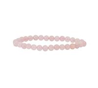 Garaulion Bracelet Quartz Rose 6 mm - Pierre Naturelle - Douceur & Harmonie - Bijou Discret et Élégant - Homme Femme - Marque Française