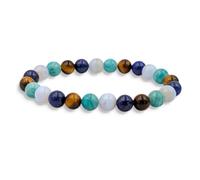 Garaulion Bracelet signe Astrologique Gémeaux - Curiosité, Communication et Vivacité - 4 pierres naturelles pour révéler le potentiel de votre signe du zodiaque | Homme & Femme