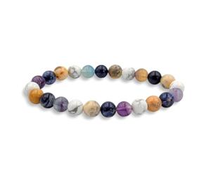 Garaulion Bracelet signe Astrologique Verseau - Indépendance, Originalité et Créativité - 4 pierres naturelles pour révéler le potentiel de votre signe du zodiaque | Homme & Femme