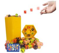 Garbage Bin Dice, Jeu De Fête En Plein Air, Jeu De Dés Stratégique, Gameplay Multi-joueur Au Rythme Rapide, Jouet De Bureau Portable Et Polyvalent, 5x5x10cm, Pour Les Sorties De Plage, Aventure En Ple
