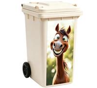 Garbage Bin Sticker - Glue Free Large Static Recycle Bin Animal Decal