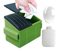 Garbage Can For Desk - Mini Countertop Trash Bin | 3D Printed Decorative Waste Basket For Home Office Dorm Bathroom Vanity Nightstand Coffee Table Bedroom Compact Organizer Stylish Desktop Trash Holde
