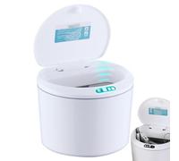 Garbage De Capteur Intelligent Peut Déchets De Salle De Bain Avec Couvercle - Système De Bacs À Déchets Automatiques, Coffre Gratuite Touche, Charge USB | Configuration Des Unités D'élimination Des Ma