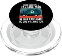 Garbage Man Funny Garbage Truck Men PopSockets PopGrip pour MagSafe