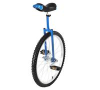 Garbenat Monocycle 24 pouces réglable en hauteur pour enfants de 7 à 60 ans - Vélo d'entraînement d'équilibre pour enfants et adultes de 1,4 à 1,75 m - Pour débutants/professionnels - Bleu